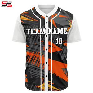 Impression personnalisée Baseball Chemises unies Baseball Jersey Outfit Mens Sublimation Baseball Uniformes 100% polyester tissu à séchage rapide - Product Image 1