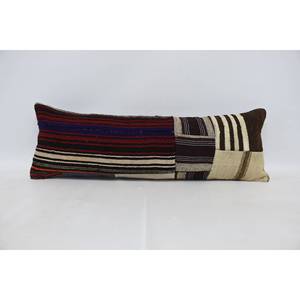 พรมขนสัตว์หลากสี kilim 12X36นิ้วพร้อมหมอนถักลายวินเทจ - Product Image 1
