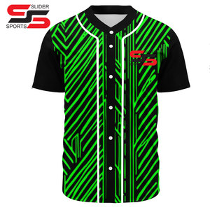 ชุดเครื่องแบบเบสบอลสำหรับผู้ชายเสื้อเจอร์ซีย์แบบมีกระดุมพิมพ์ลายออกแบบได้ตามต้องการผลิตในปากีสถาน - Product Image 3