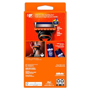 Maquinilla de Afeitar Desechable Gillette Fusion5 con Cabezal Giratorio de Cuatro Cuchillas para Hombre, Incluye Mango y 2 Recambios de Cuchillas - Product Image 6