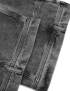 Pantalones cortos de mezclilla informales para hombre, pantalones cortos holgados de algodón, desgastados, lavados con ácido, personalizados - Product Image 3