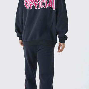 Conjunto Deportivo Personalizado al por Mayor, Sudadera con Capucha y Cremallera Extra Grande y Pantalones Deportivos para Hombre, 100% Algodón, Felpa - Product Image 6