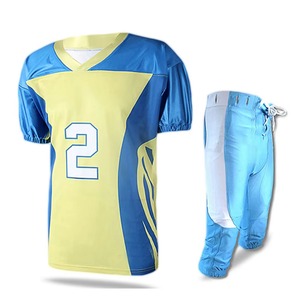 Top Design Unisexe Football Américain Uniforme Nouvelle Arrivée Personnalisé Respirant À Manches Courtes Sublimation Porter - Product Image 1
