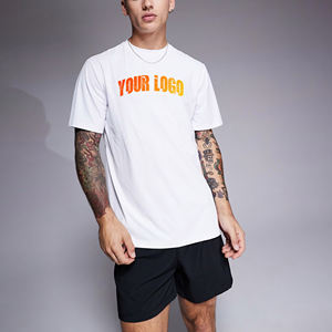 Chemise et survêtement courts en polyester personnalisés pour hommes DTF imprimé logo respirant streatwear 2 pcs ensemble de jogging pour hommes - Product Image 1