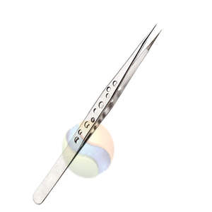 Pinces à cils volumineuses de qualité supérieure, logo personnalisé, acier inoxydable de haute précision, outil d'extension de cils, cils volumineux professionnels - Product Image 3