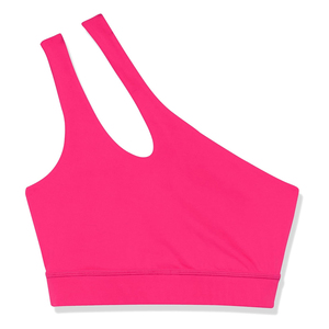 2024 Top fabricant sur mesure séchage rapide confortable une épaule culture soutien-gorge de sport vêtements de Fitness Yoga course conception unie dos - Product Image 2