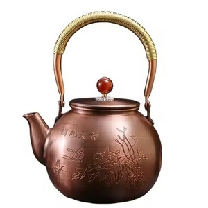 Beautiful Copper <b>Tea</b> Kettle Stovetop Water Pot for Coffee or <b>Tea</b> Brewing Traditional Design Teapot for Gift or Display - Product Image 4