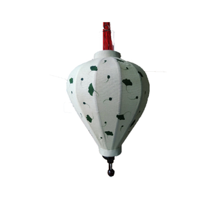 โคมไฟแขวนผ้าไหมแบบแขวนกลางฤดูใบไม้ร่วงโคมไฟแขวนไม้ไผ่ตกแต่งวินเทจพร้อมลวดลายดอกไม้ตกแต่งหลังคาสำหรับใช้งานกลางแจ้ง - Product Image 1