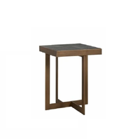 Table d'appoint au design moderne en métal et marbre, table basse de salon de qualité supérieure, prix de gros