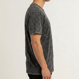 Nouveauté 2026 – T-shirt Homme Col Rond Manches Courtes Délavé à l'Acide Style Hip Hop 180g Coupe Ample pour Entraînement Sportif Été – Qualité Supérieure - Product Image 5