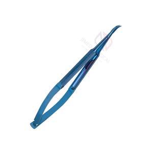 Pinzas Portaagujas Curvas Premium de 5.5'' para Cirugía ORL |   Limpiador Manual Reutilizable de Acero Inoxidable para Ojos, Oídos, Nariz y Garganta - Product Image 2