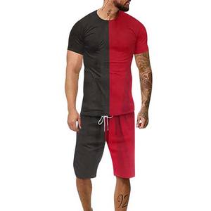 Ensemble court pour homme, nouvelles couleurs magnifiques, coton uni, ensemble 2 pièces, t-shirt et short, doux, marque, taille plus disponible, ensemble court pour homme - Product Image 4
