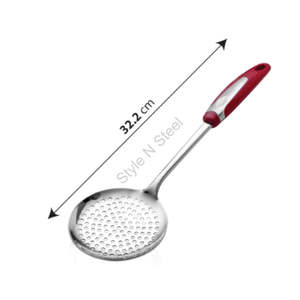 Premium Stainless Skimmer Stainless Steel Mesh Skimmer <b>Colanders</b> and <b>Strainers</b> Cooking Frying - Product Image 1