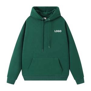 Serigrafía Hombres Sudaderas con capucha Bulk Plain Pullover Sudadera con capucha de algodón de gran tamaño Gimnasio Entrenamiento Ropa informal Moda al por mayor - Product Image 1