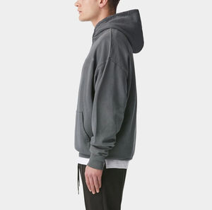 เสื้อฮู้ดโลโก้สวมหัวสำหรับผู้ชายทรงโอเวอร์ไซส์สำหรับผู้ชาย - Product Image 3