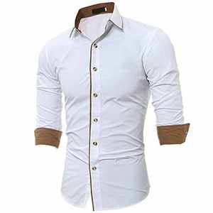 Chemises décontractées pour hommes de haute qualité Design chemises sociales pour hommes à carreaux 100% coton à manches longues pas cher prix hommes chemises habillées - Product Image 3