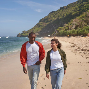 Veste bomber coupe-vent en polyester léger Ultifresh, unisexe, décontractée, imperméable, fermeture éclair, séchage rapide, écologique, finition été - Product Image 4