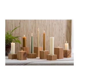 Bougeoir en bois de manguier massif fait main au design moderne avec base carrée pour les vendeurs en ligne à un prix très raisonnable - Product Image 6