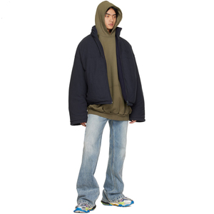 Sweats à capuche d'hiver populaires pour hommes, logo personnalisé, numérique, 100% coton molletonné, coupe régulière, manches longues, fermeture éclair, sweats à capuche - Product Image 2