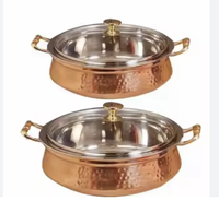 Réchaud de buffet rond de luxe en acier inoxydable argenté, design écologique, taille personnalisable pour la restauration
