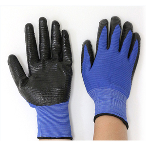 Gants de construction robustes travail de jardin vache cuir fendu Latex revêtement en nylon gants de protection de sécurité chauffants usage industriel - Product Image 4