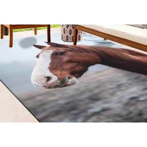 Alfombra de Caballo Salvaje: Alfombra Decorativa Antideslizante, con Pelo Suave - Product Image 5