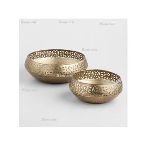 Juego de 2 Tazones Decorativos para Alimentos de Color Dorado, Calidad Superior, Tamaño Personalizado, Tazón para Chocolates para Proveedor Mayorista - Product Image 3