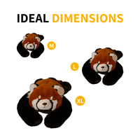 Oreiller de sommeil lesté en coton PP brodé Panda 2026 pour bébé, jouet mignon à porter sur l'épaule pour enfants