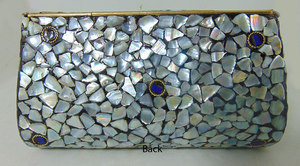 Antique Mop Mosaic Clutch Purse Mosaic Stone Clutch Bag Evening Bags Clutch by Luxury crafts - Product Image 2
