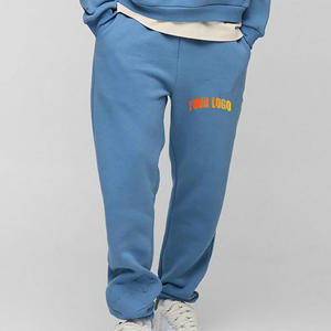 Wholesale Custom Logo Streetwear Casual Wear Cotton Oversize Baggy Jogging Sweatpants Wide Leg washed <b>men</b> pants - Product Image 1