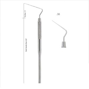 Instrument de remplissage composite dentaire 2.5mm et 6mm Source d'alimentation manuelle pointue en or de 175mm de longueur - Product Image 5