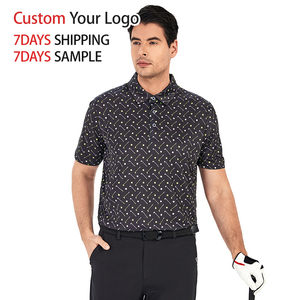Nueva camiseta Polo deportiva de algodón y poliéster de alta calidad, Impresión de logotipo de sublimación personalizada para camiseta de Golf de ajuste suave y seco para hombres - Product Image 2