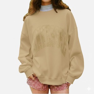 Sudadera Reversible de Cuello Alto para Mujer, Personalizable con Logotipo OEM, de Alta Calidad, en Blanco, de Poliéster/Algodón, para Otoño - Product Image 1