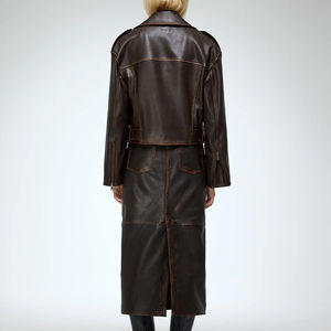 Veste en cuir pour femme de haute qualité, respirante, dernier design tendance, nouvelle collection, veste de luxe respirante de haute qualité - Product Image 2