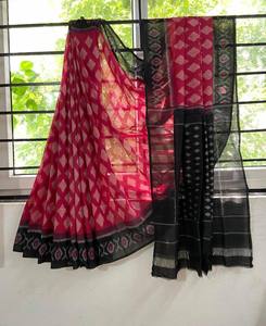 Meilleure qualité conçu sur mesure femmes Georgette Saree nouveau Design indien exportateur fabricant pur lin matériel Logo KUNJ - Product Image 3