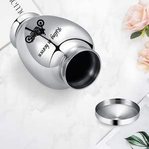 Urna de motocicleta de acero inoxidable para cenizas humanas para mujeres, hombres, urnas funerarias decorativas para cenizas, recuerdo, urna de tamaño personalizado - Product Image 5