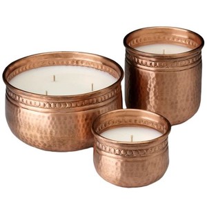 Petit Bol Antique en Métal avec Base Bol en Aluminium pour Bougie Parfumée Décor à la Maison Dessus de Table - Product Image 3