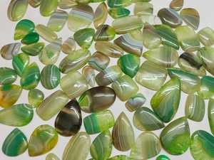 Lote de Cabujones Ovalados de Ónice Verde Natural de Alta Calidad, Hermosas Piedras Sueltas para Joyería, Únicas y Exquisitas, Certificadas por Terceros - Product Image 6