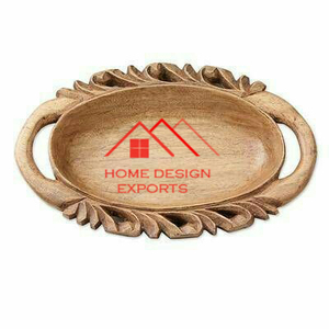 Hot Selling Premium Design for <b>Kids</b> Decorative Hand Carved Latest Design Square Shaped Chocolate Platter for <b>Parties</b> Platter - Product Image 1