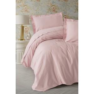 Elegante Juego de Ropa de Cama de Satén de Algodón con Diseño Único Nevresim Pudra Kiilik Takm - Product Image 1