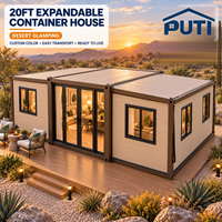 Maison conteneur extensible écoénergétique de 20, 30 ou 40 pieds, isolée et préfabriquée, pour complexe écologique et chalet de montagne