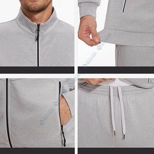 ชุดวอร์มผ้าทอมีเนื้อผ้าระบายอากาศได้ดีออกแบบมาสำหรับชุดกีฬาและชุดลำลอง - Product Image 6