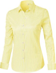 Chemise de bureau pour femme de style professionnel, en coton/polyester mélangé, à manches longues, pour l'été, chemisier de bureau pour femme - Product Image 3