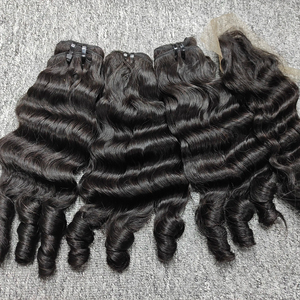 Wholesale High Quality 100% Vietnamese Remy Virgin <b>Hair</b> Extensions Deep Wave Cuticle Aligned High Grade Human <b>Hair</b> Bundle - Product Image 1