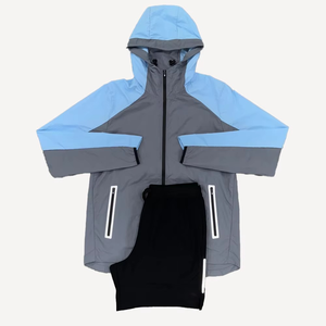 High Quality Custom Color Women Outdoor Nylon <b>Windbreaker</b> Short Set Wholesale Nylon <b>Windbreaker</b> Set 2026 - Product Image 2