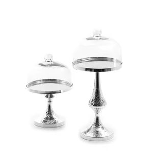 <b>3</b>-<b>Tier</b> Aluminum <b>Cake</b> <b>Stand</b> Silver Nickel Plated for Birthday Party or Wedding <b>Cake</b> Decoration Metal Centerpiece - Product Image 3