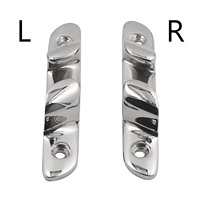 Ensemble de passe-câbles droit en acier inoxydable 316 de qualité marine, poli miroir, guide-câble plat, quincaillerie d'amarrage pour yacht