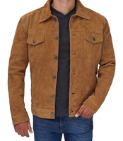Superbe Nouvelle Veste de Motard en Cuir Souple Marron pour Homme, Coupe-Vent, Col Rabattable, Fermeture Éclair, Réversible, Imperméable