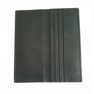 PU Leather Checkbook Cover for Men & Women Checkbook Holder <b>Wallet</b> <b>RFID</b> Blocking Custom Logo (Black Plain) - Product Image 2