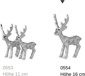 Argent renne Sculpture métal artisanat en gros petit renne objet décoratif noël renne Figurine pour la décoration - Product Image 6